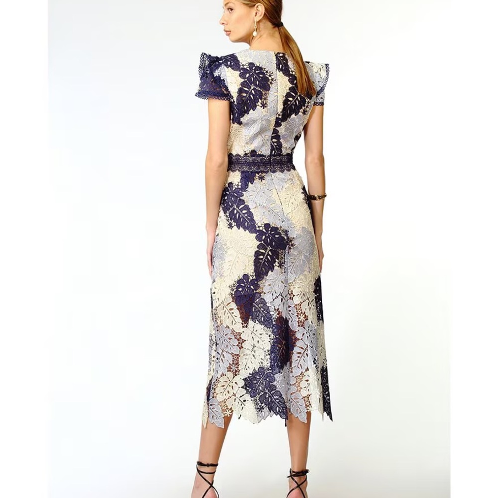 Adelyn Rae Navy Lace Dress